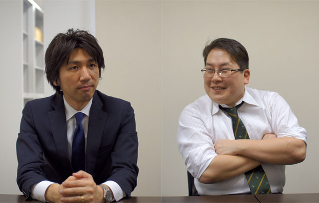 【管理部 部長 鉄羅さん（左）、営業推進部 部長 森田さん（右）】